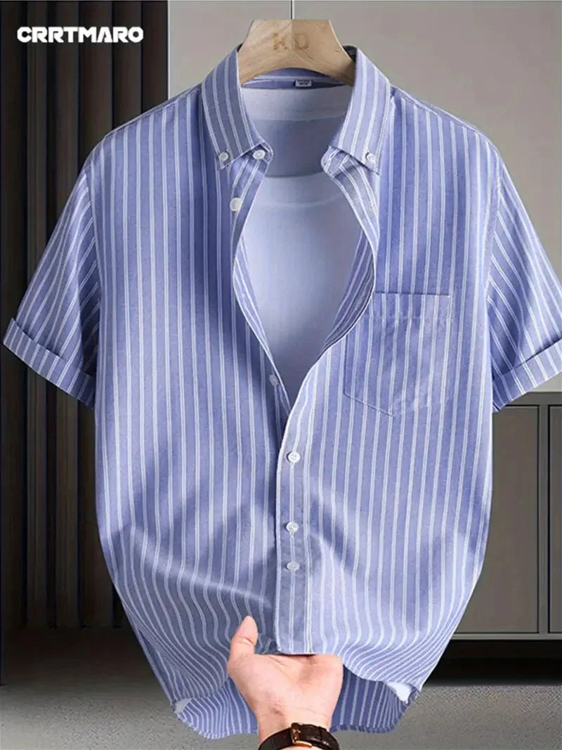Men's Y2K Digital Print Short Sleeve Shirt — Oversized Casual Summer Top | 15 Colors S–5XL