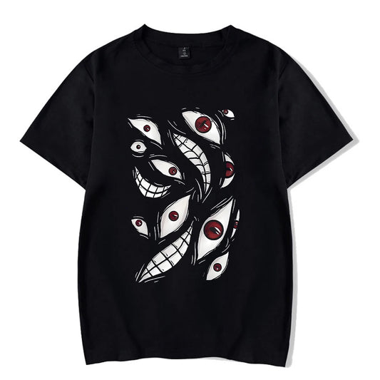 Men's Hip Hop Streetwear Vintage Washed Anime Graphic T-Shirt — Harajuku Cotton Casual Loose Tee