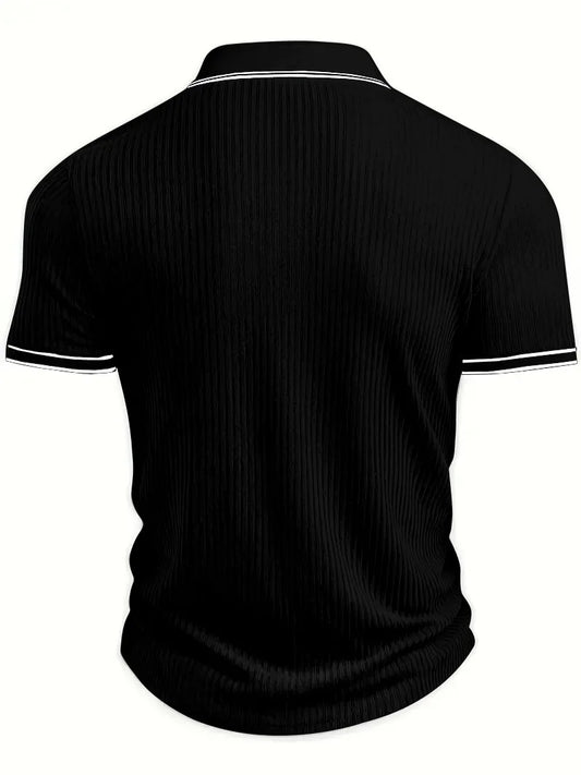 Men's Slim Fit Polo Shirt — Solid Color Short Sleeve Summer Top | 5 Colors S–XXL