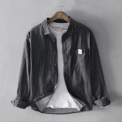Men's Floral Gothic Long Sleeve Shirt — Square Neck Button Slim Fit Harajuku Casual Top