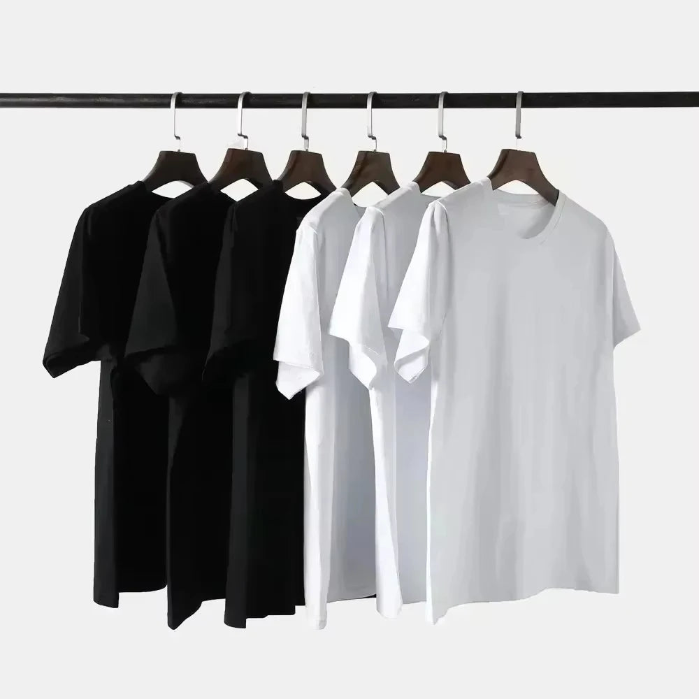 Couple's Printed Cotton T-Shirt — Unisex Round Neck Short Sleeve Casual Top