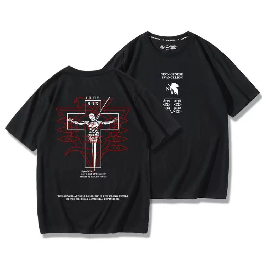 Neon Genesis Evangelion Unit-01 Oversized Graphic Tee — Anime Print Cotton T-Shirt for Men & Women