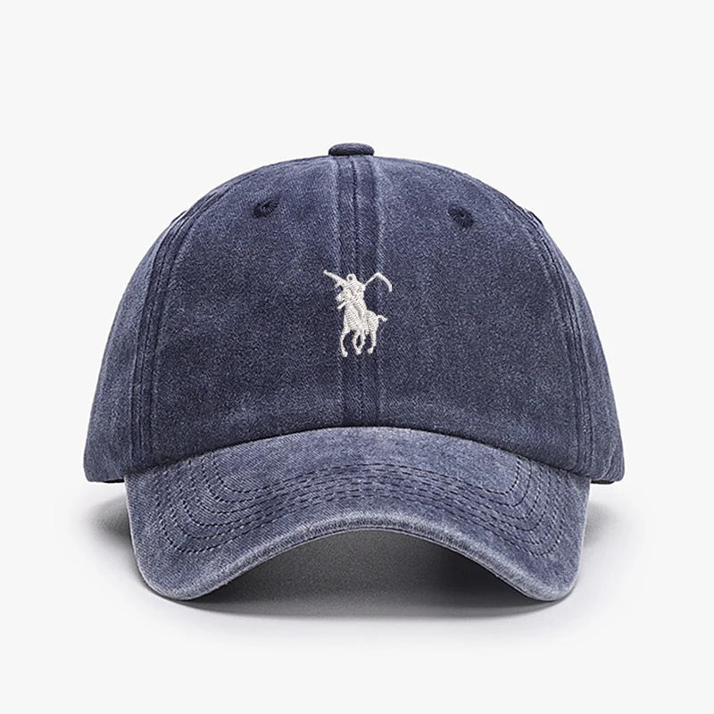 Unisex Embroidered Baseball Cap — Adjustable Cotton Dad Hat for Men & Women