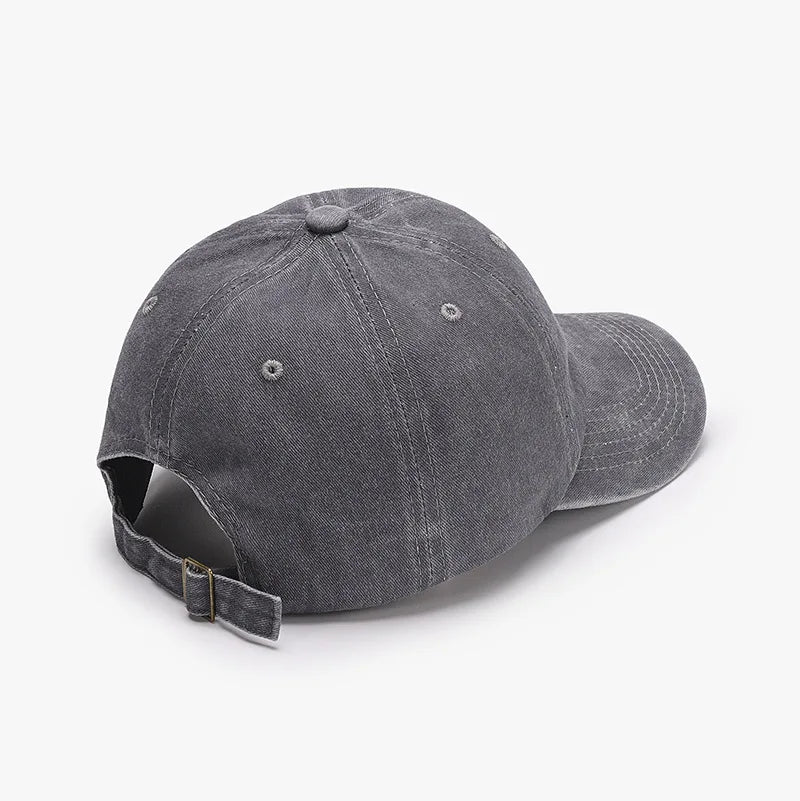 Unisex Embroidered Baseball Cap — Adjustable Cotton Dad Hat for Men & Women