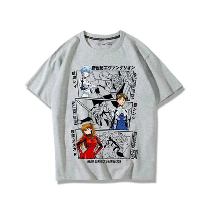 Neon Genesis Evangelion Unit-01 Oversized Graphic Tee — Anime Print Cotton T-Shirt for Men & Women
