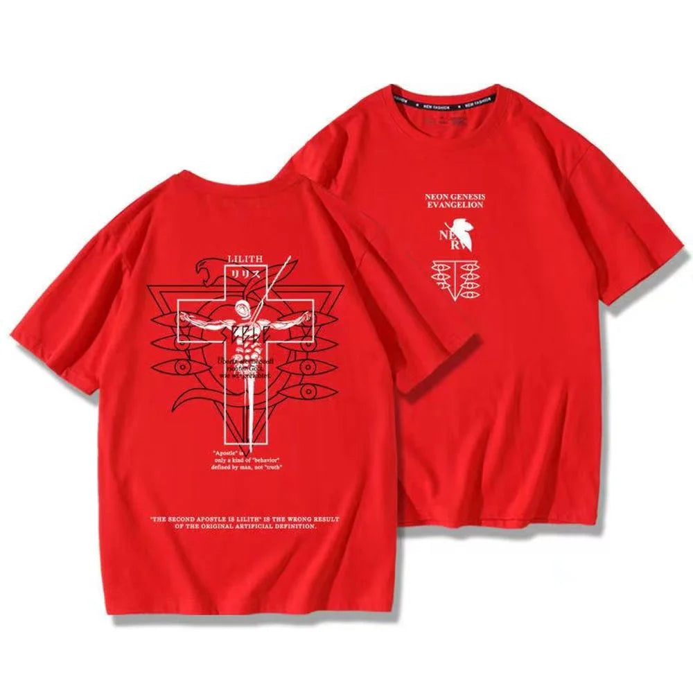 Neon Genesis Evangelion Unit-01 Oversized Graphic Tee — Anime Print Cotton T-Shirt for Men & Women