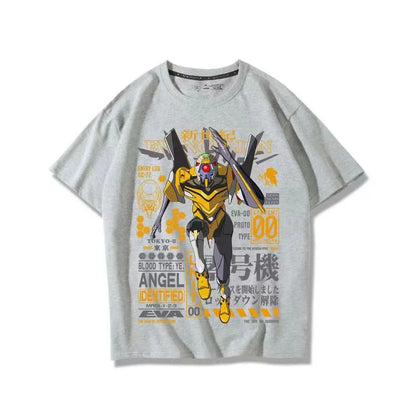Neon Genesis Evangelion Unit-01 Oversized Graphic Tee — Anime Print Cotton T-Shirt for Men & Women