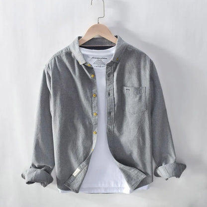 Men's Floral Gothic Long Sleeve Shirt — Square Neck Button Slim Fit Harajuku Casual Top