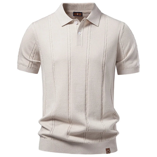 Men's Viscose Knit Polo Shirt — Breathable Business Casual Short Sleeve Summer Top | 3 Colors S–XXL