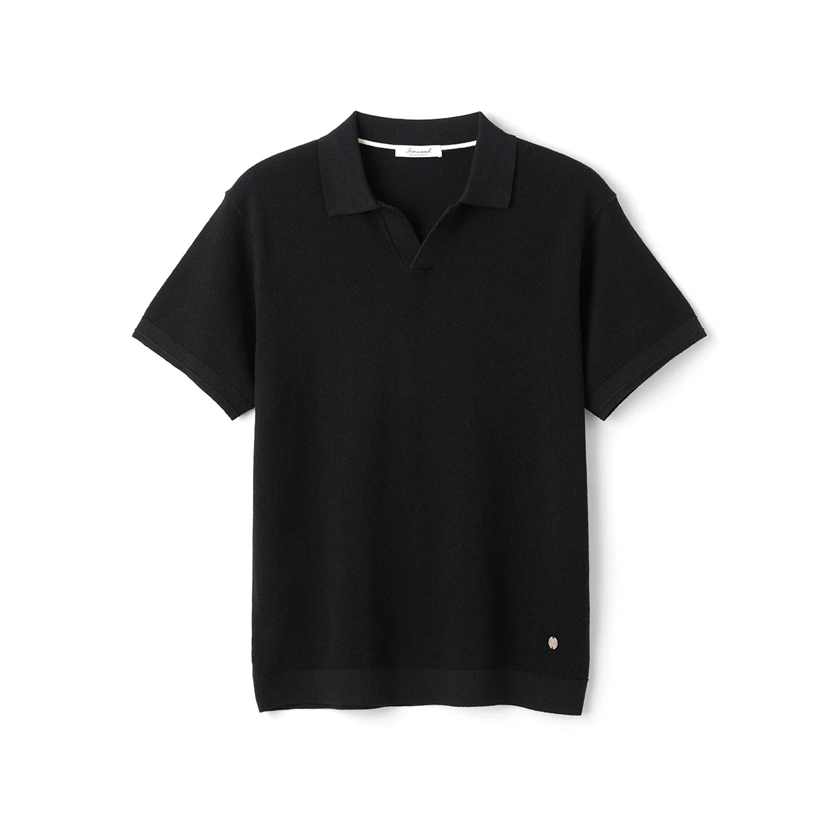 Men's 14G Fine Gauge Knitted Polo Shirt — Cotton Lyocell Blend Breathable Loose Fit Summer Top | 4 Colors S–XXXL