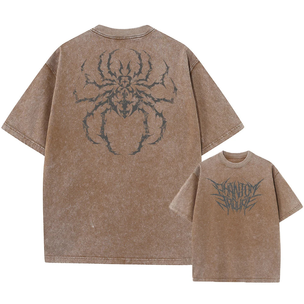 Men's Hunter x Hunter Graphic T-Shirt — Vintage Washed Cotton Streetwear Harajuku Top