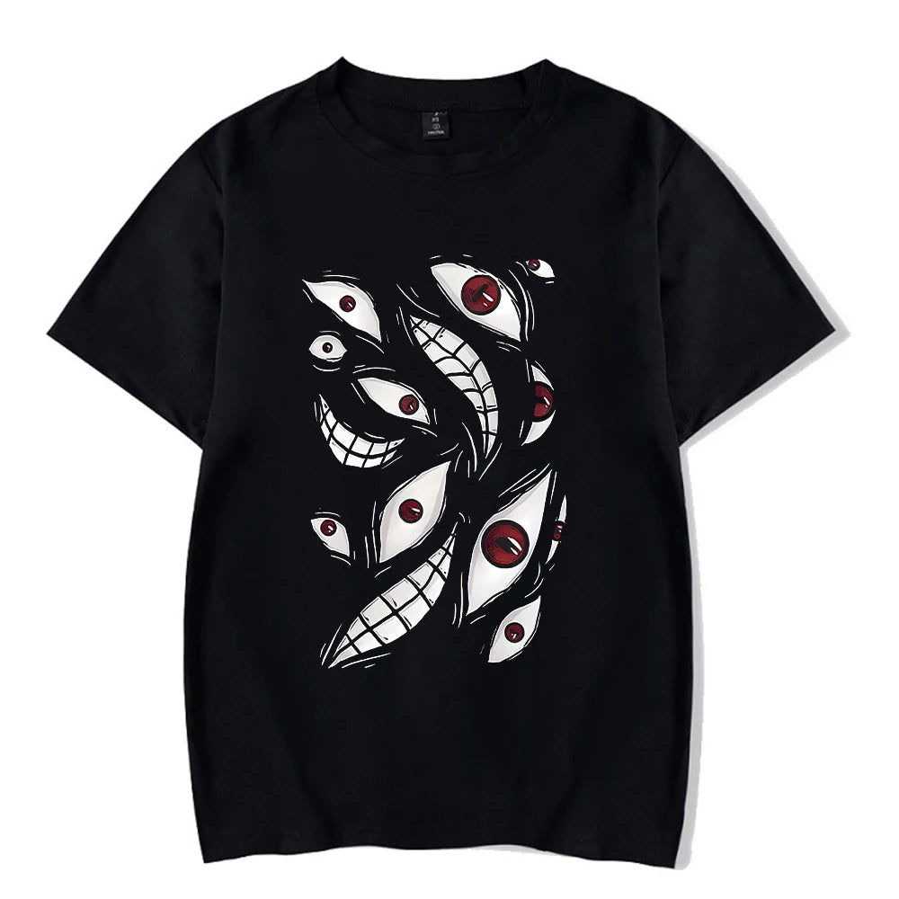 Men's Hip Hop Streetwear Vintage Washed Anime Graphic T-Shirt — Harajuku Cotton Casual Loose Tee