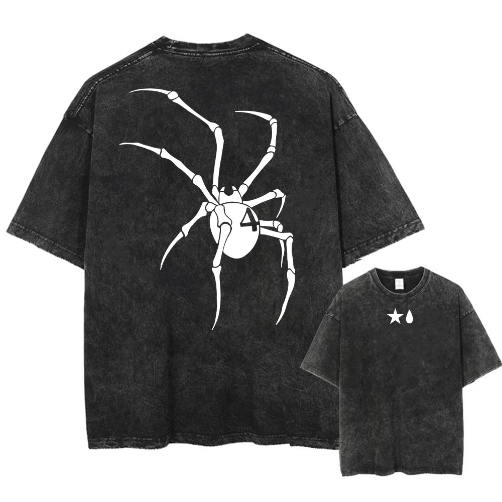 Men's Hunter x Hunter Graphic T-Shirt — Vintage Washed Cotton Streetwear Harajuku Top