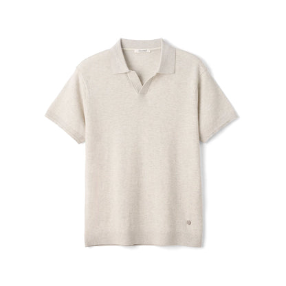 Men's 14G Fine Gauge Knitted Polo Shirt — Cotton Lyocell Blend Breathable Loose Fit Summer Top | 4 Colors S–XXXL