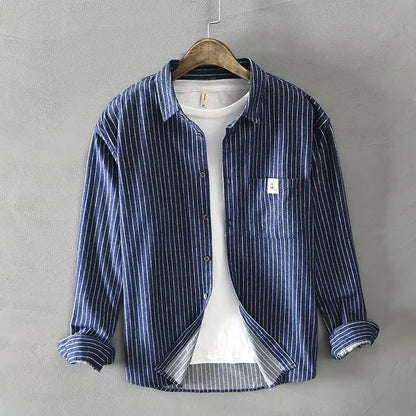 Men's Floral Gothic Long Sleeve Shirt — Square Neck Button Slim Fit Harajuku Casual Top