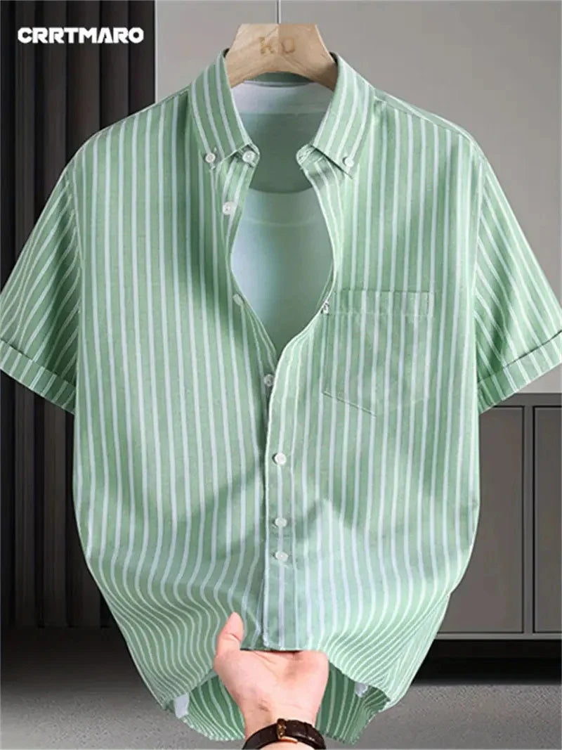 Men's Y2K Digital Print Short Sleeve Shirt — Oversized Casual Summer Top | 15 Colors S–5XL