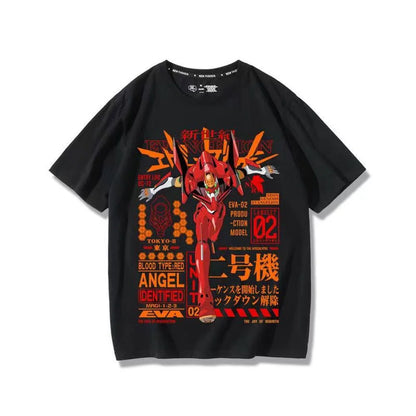 Neon Genesis Evangelion Unit-01 Oversized Graphic Tee — Anime Print Cotton T-Shirt for Men & Women