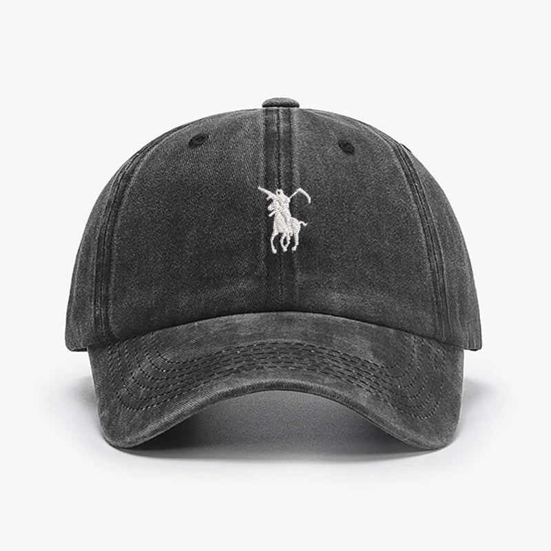 Unisex Embroidered Baseball Cap — Adjustable Cotton Dad Hat for Men & Women