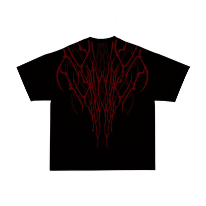 Men's Anime Graphic Oversized T-Shirt | Double-Sided Print 100% Cotton Streetwear Tee