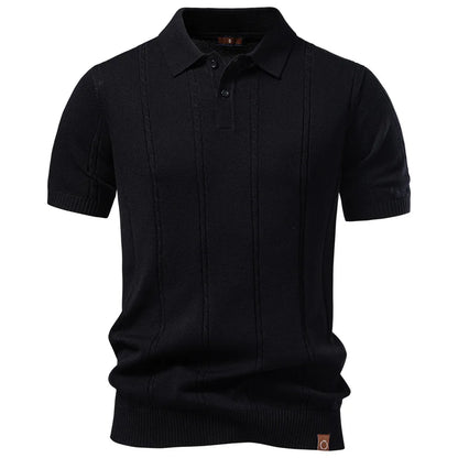 Men's Viscose Knit Polo Shirt — Breathable Business Casual Short Sleeve Summer Top | 3 Colors S–XXL
