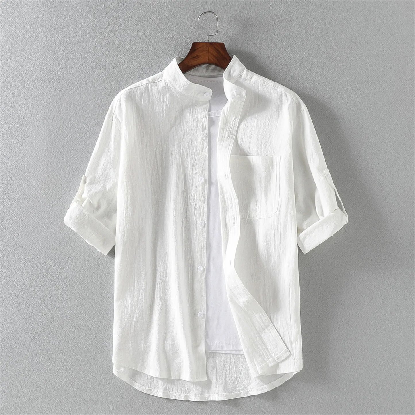 Men's Cotton Half Sleeve Casual Shirt | Turn-Down Collar Summer Shirt