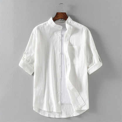Men's Cotton Half Sleeve Casual Shirt | Turn-Down Collar Summer Shirt