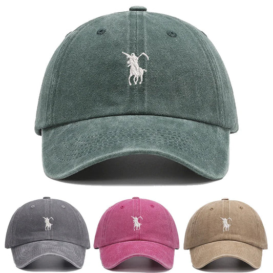 Unisex Embroidered Baseball Cap — Adjustable Cotton Dad Hat for Men & Women