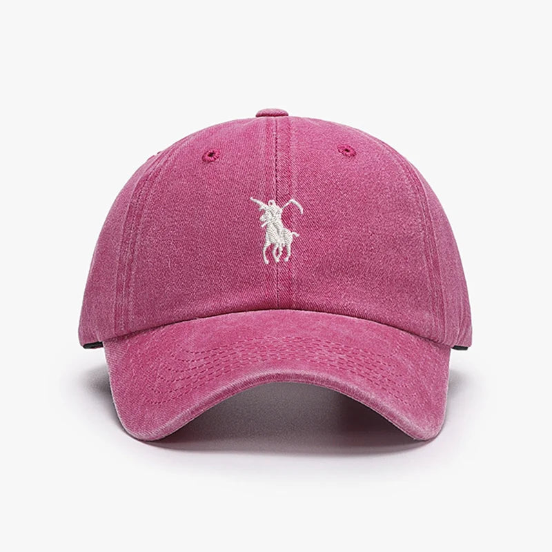 Unisex Embroidered Baseball Cap — Adjustable Cotton Dad Hat for Men & Women