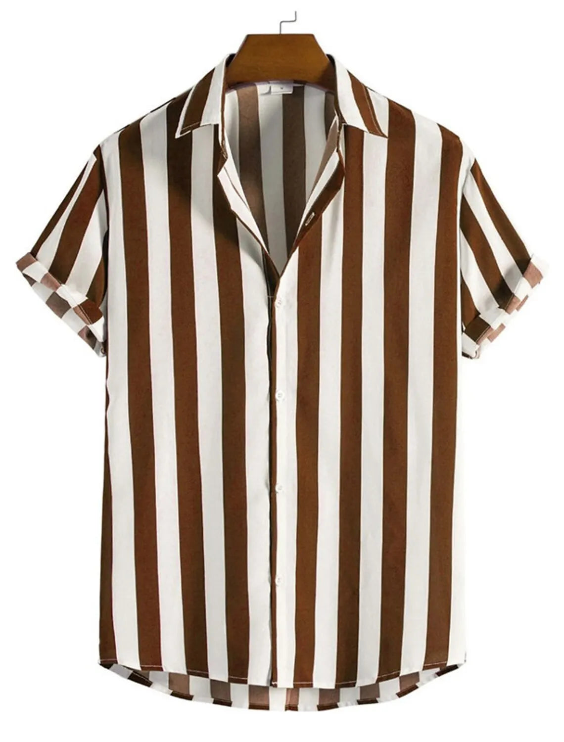 Men's Printed Short Sleeve Casual Shirt — Lapel Loose Fit All-Season Top | 8 Colors S–5XL