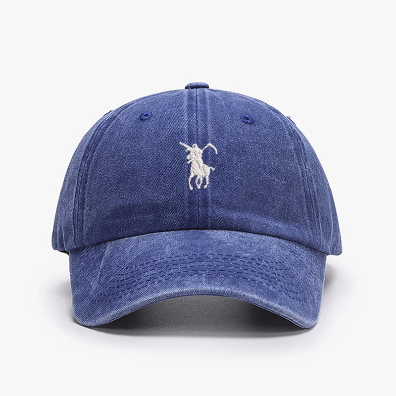 Unisex Embroidered Baseball Cap — Adjustable Cotton Dad Hat for Men & Women