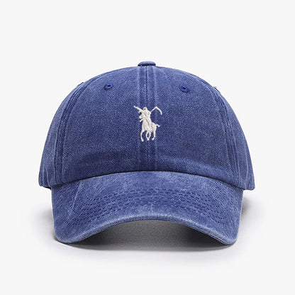 Unisex Embroidered Baseball Cap — Adjustable Cotton Dad Hat for Men & Women