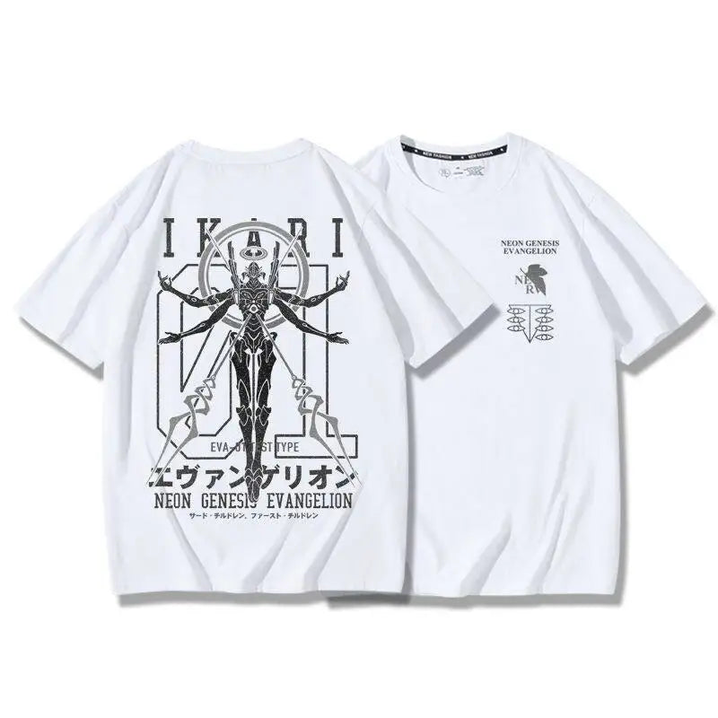Neon Genesis Evangelion Unit-01 Oversized Graphic Tee — Anime Print Cotton T-Shirt for Men & Women