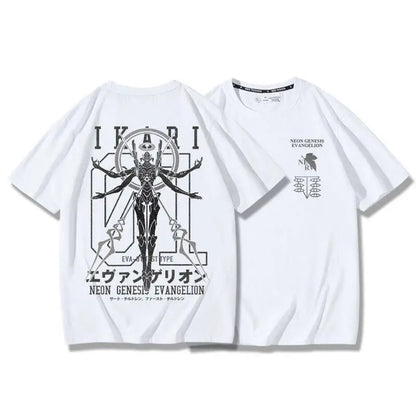 Neon Genesis Evangelion Unit-01 Oversized Graphic Tee — Anime Print Cotton T-Shirt for Men & Women