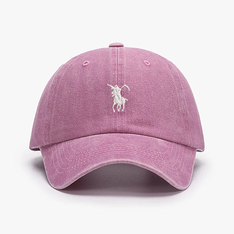 Unisex Embroidered Baseball Cap — Adjustable Cotton Dad Hat for Men & Women
