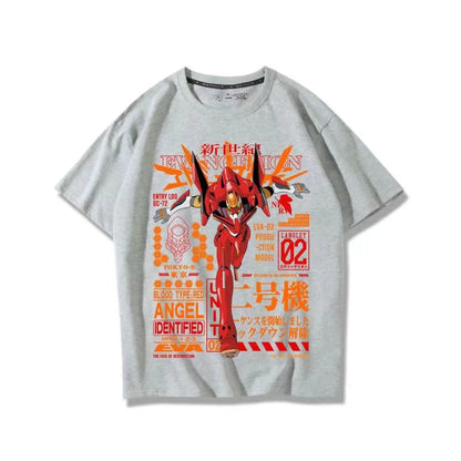 Neon Genesis Evangelion Unit-01 Oversized Graphic Tee — Anime Print Cotton T-Shirt for Men & Women
