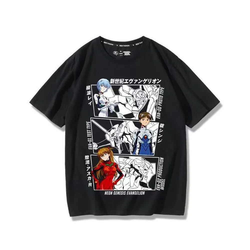 Neon Genesis Evangelion Unit-01 Oversized Graphic Tee — Anime Print Cotton T-Shirt for Men & Women