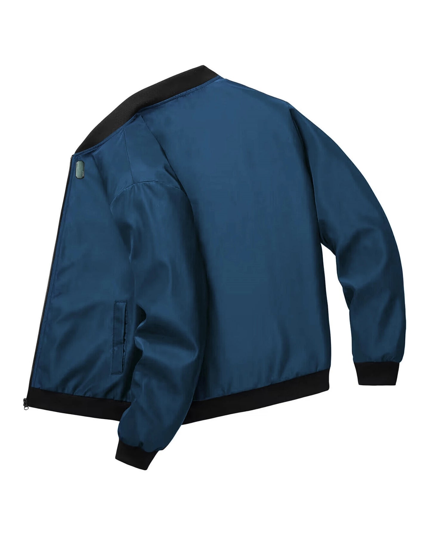 Men's Baseball Collar Jacket — Lightweight Zip-Up Casual Thin Coat