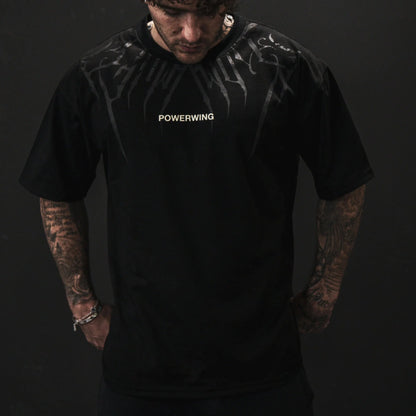 Men's Anime Graphic Oversized T-Shirt | Double-Sided Print 100% Cotton Streetwear Tee