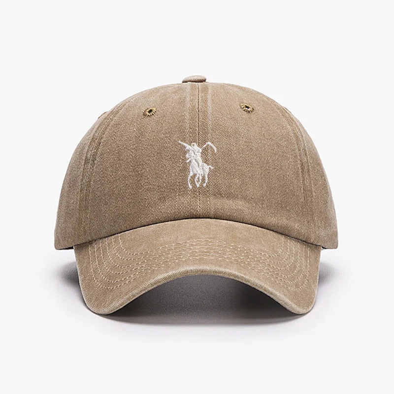 Unisex Embroidered Baseball Cap — Adjustable Cotton Dad Hat for Men & Women