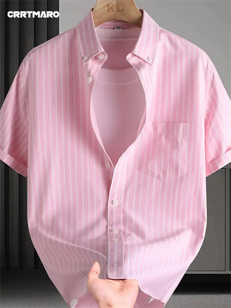 Men's Y2K Digital Print Short Sleeve Shirt — Oversized Casual Summer Top | 15 Colors S–5XL