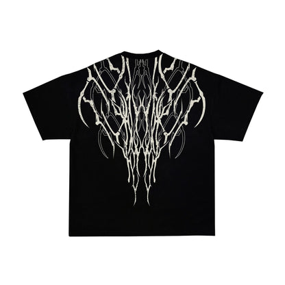 Men's Anime Graphic Oversized T-Shirt | Double-Sided Print 100% Cotton Streetwear Tee