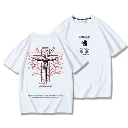 Neon Genesis Evangelion Unit-01 Oversized Graphic Tee — Anime Print Cotton T-Shirt for Men & Women