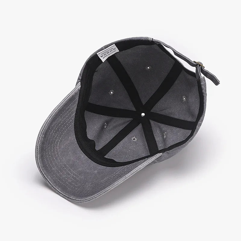 Unisex Embroidered Baseball Cap — Adjustable Cotton Dad Hat for Men & Women
