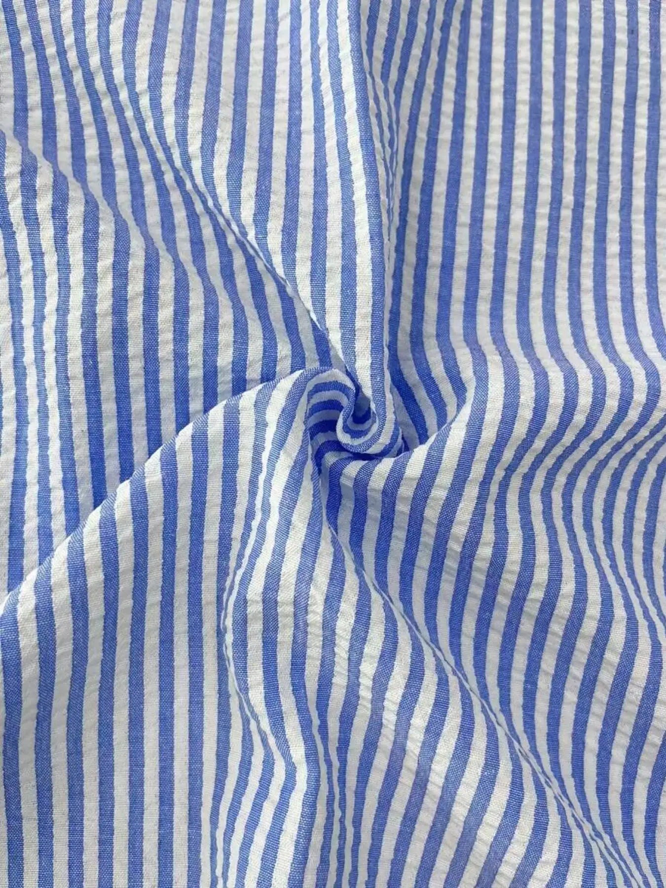 Men's Loose Fit Striped Long Sleeve Shirt — Casual All-Season Outdoor Top